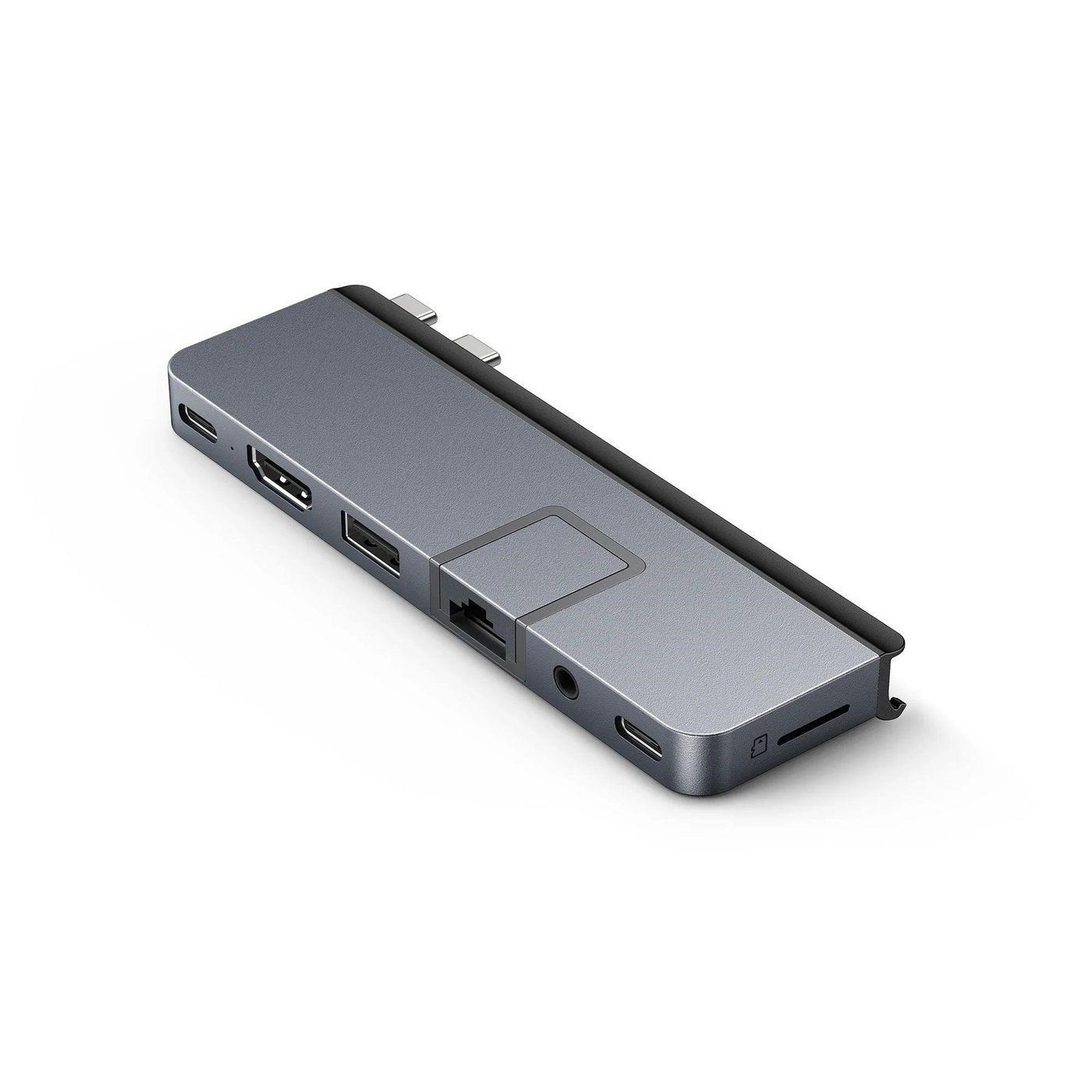 Hyper HD7-in-2 USB-C Hub for MBPro21 Docking Station HD575-GRY-GL