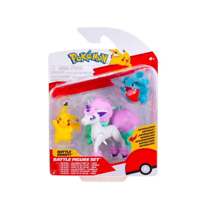 Pokemon BATTLE FIGURE 3 PK PIKACHU GIBLE PONYTA Pokemon PKW4097