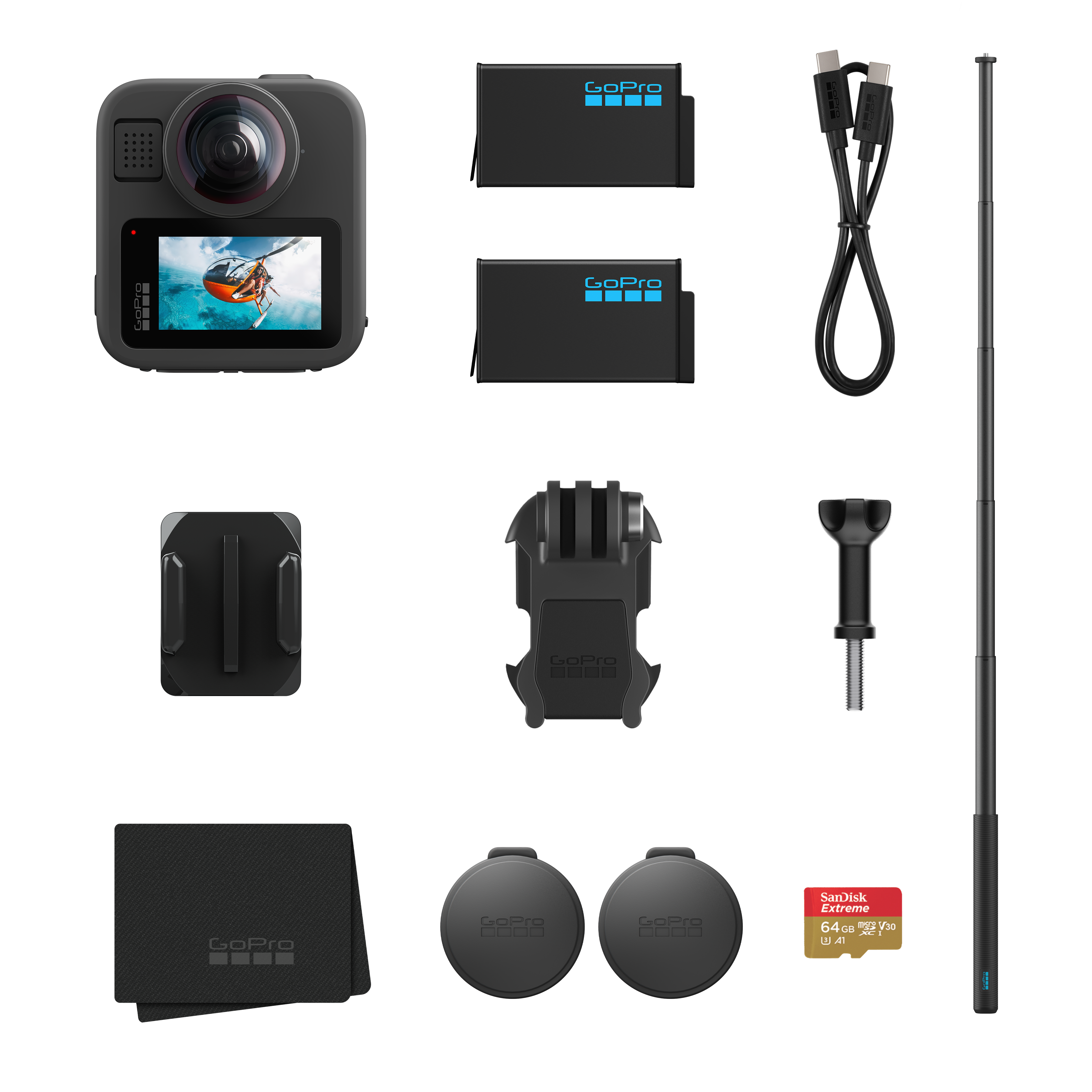 GoPro MAX2 Tilbehørspakke Action Kamera Grå CHDFZ-311-RW