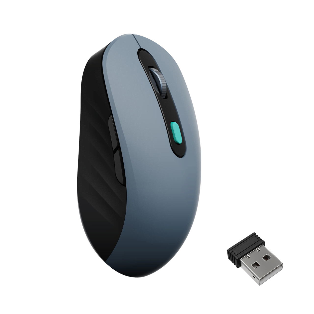 Keychron BM25 Wireless Tri-Mode - Mus - Optisk - 6 knapper - Grå Mus BM25-C61