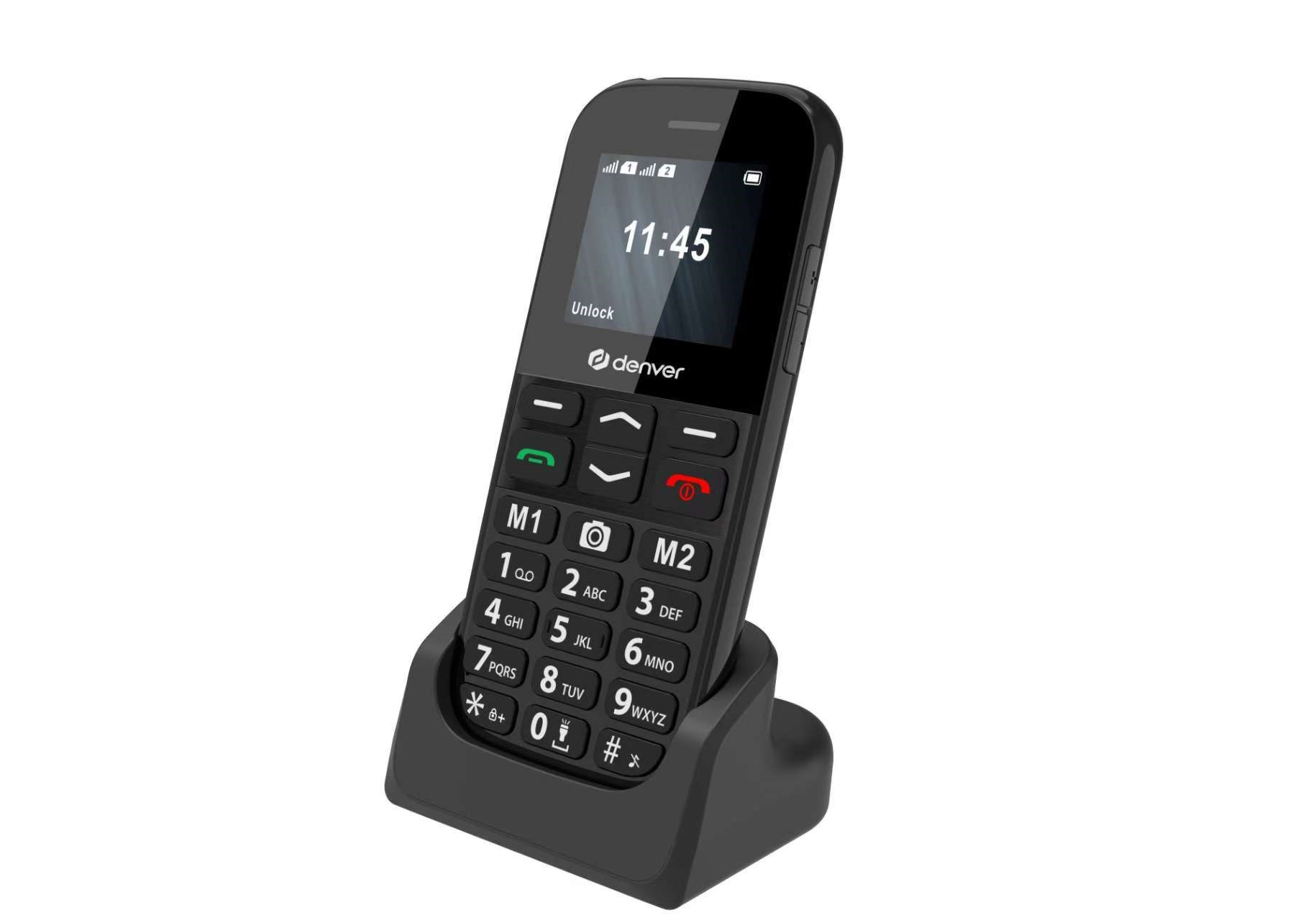 DENVER BAS-18800L Mobiltelefon Sort