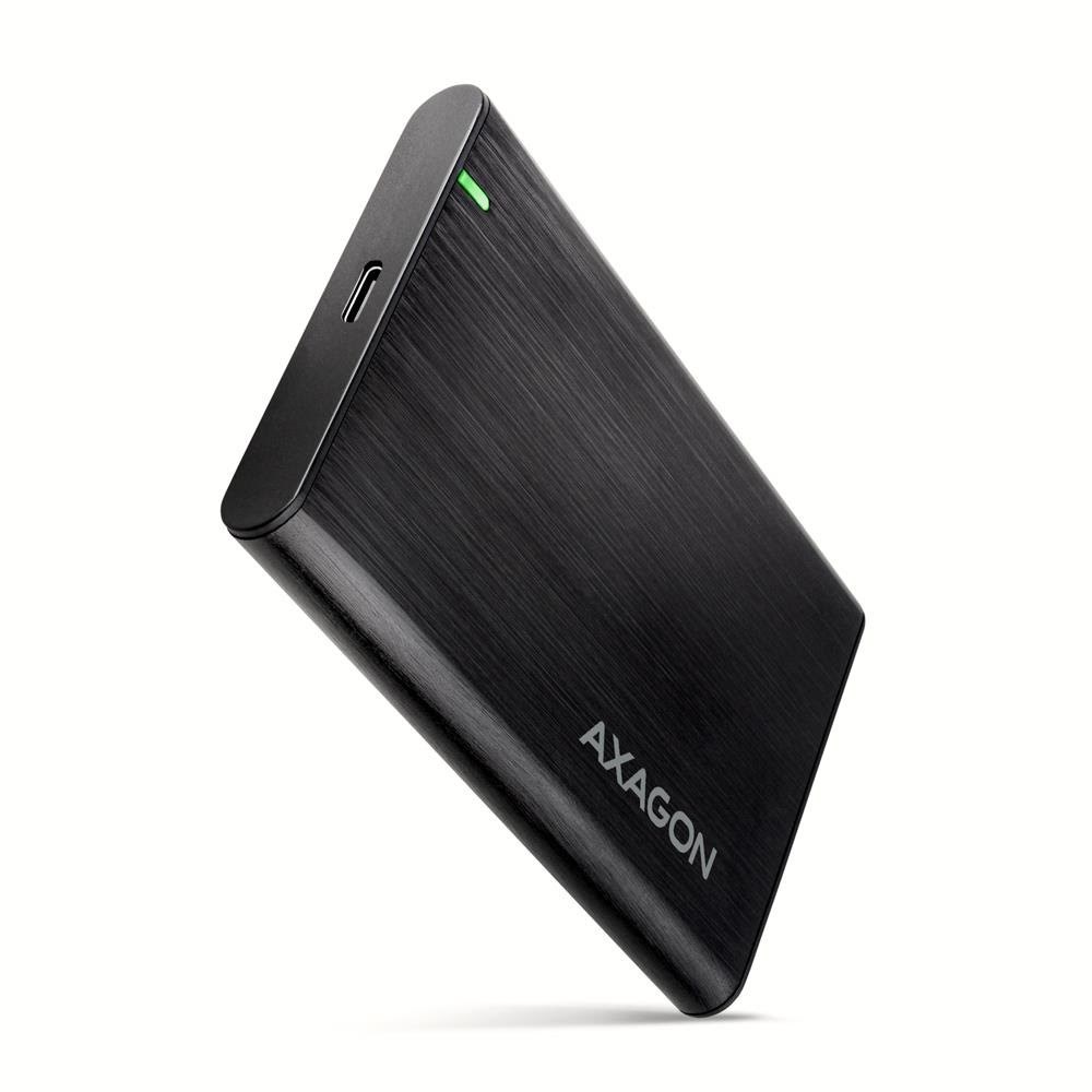 AXAGON SuperSpeed USB-C rå kabinet til 2.5" SSD / HDD Harddisk Tilbehør EE25-A6C