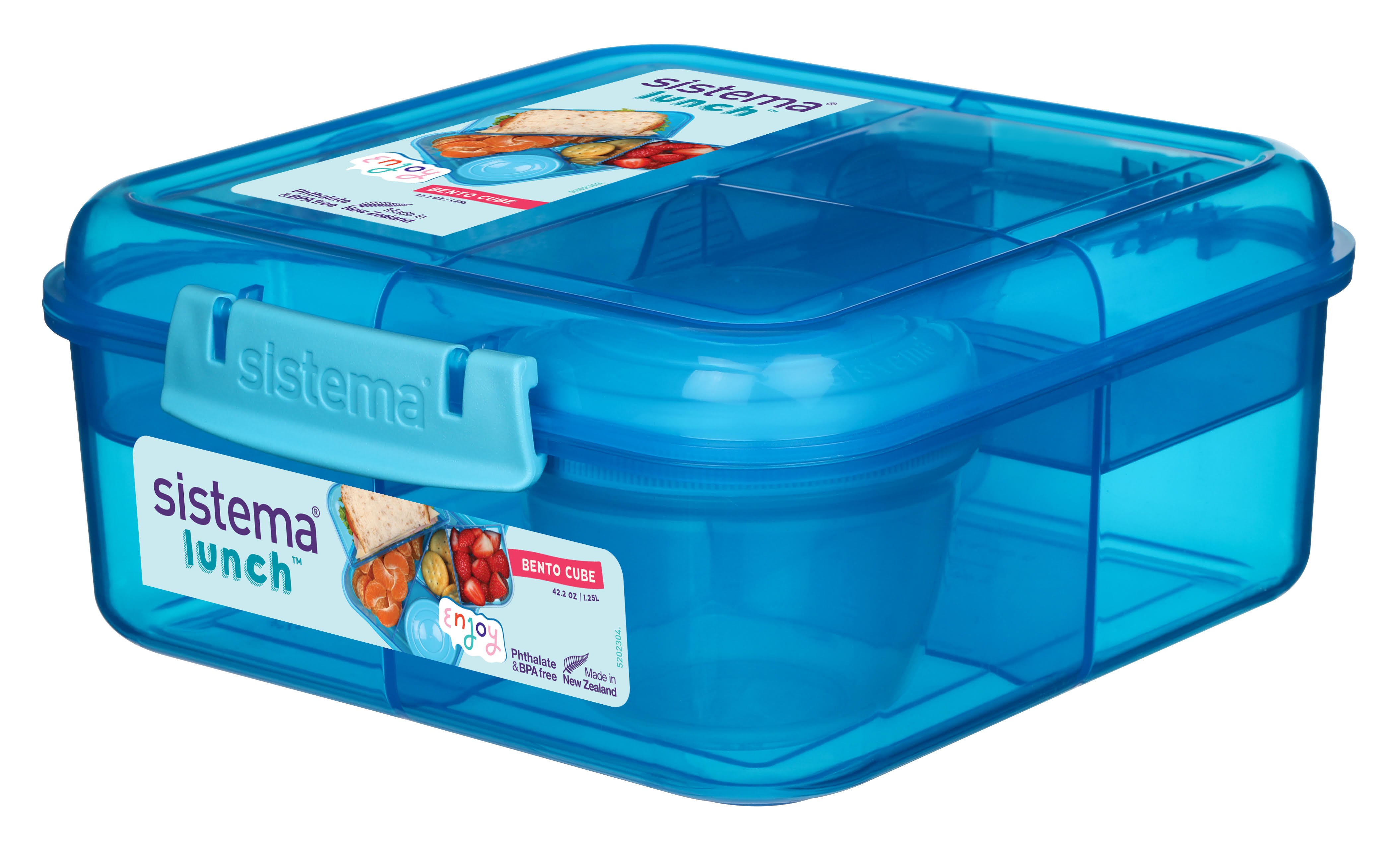 Sistema 1.25L Bento Cube LunchBlue Køkkenredskab 416852