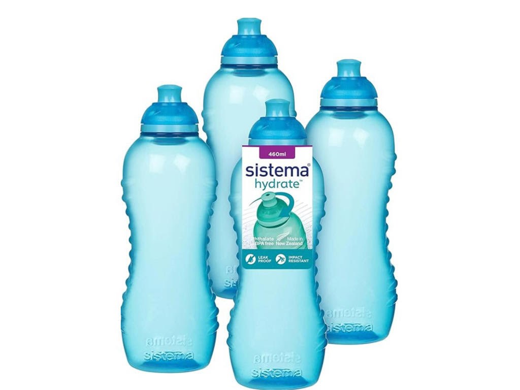 Sistema 460ml Squeeze Bottle Blue 4 Pack Køkkenredskab 82013