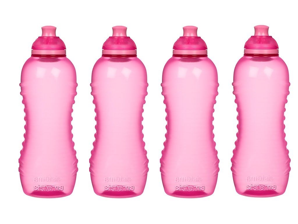 Sistema 460ml Squeeze Bottle Pink 4 Pack Køkkenredskab 82014