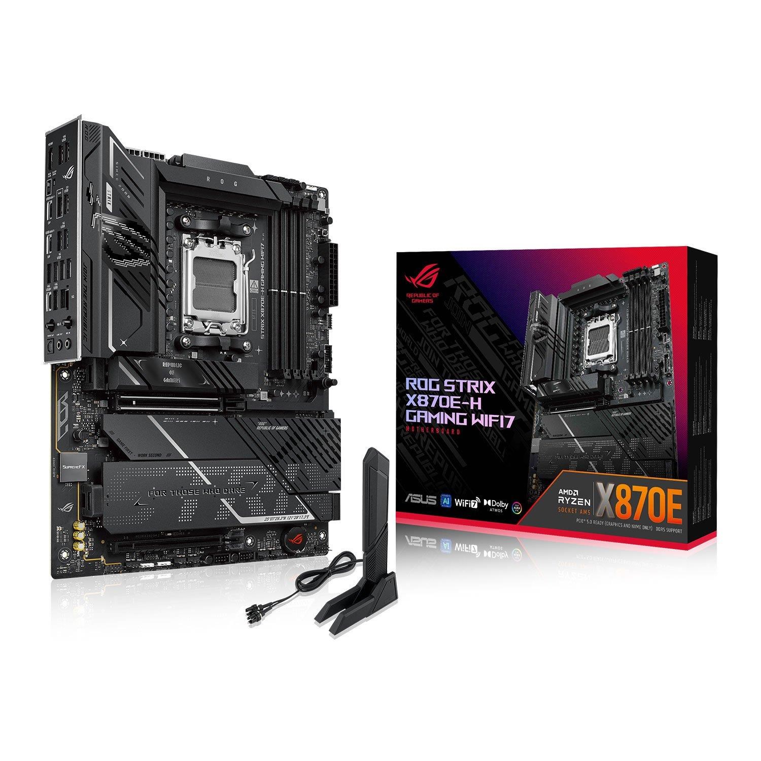 ASUS ROG STRIX X870E-H GAMING WIFI7 Bundkort - AMD X870E - AMD AM5 - DDR5 RAM - ATX Bundkort 90MB1M90-M0EAY0