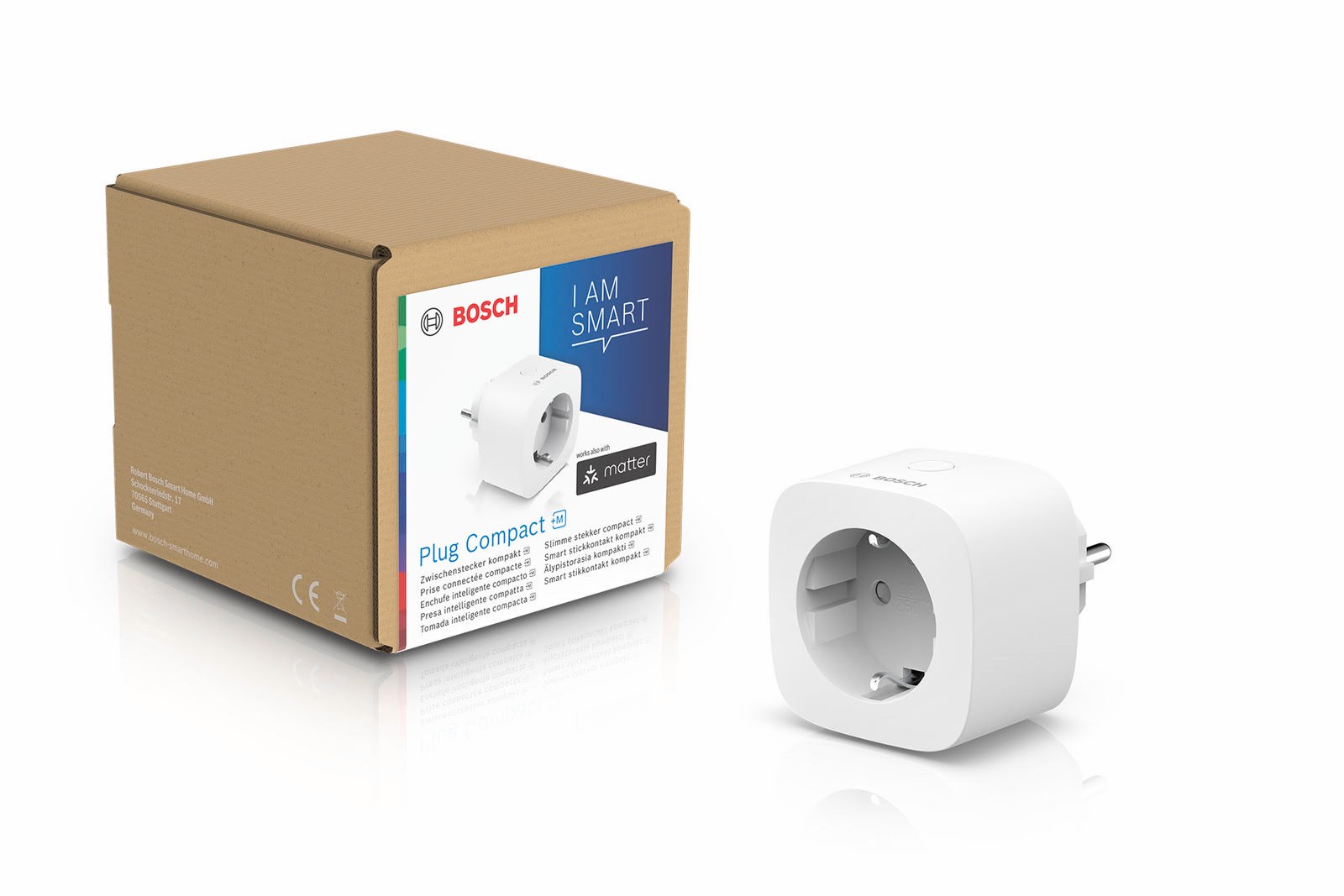 Bosch Smart stikkontakt kompakt [+M] Smart Home 8750003107