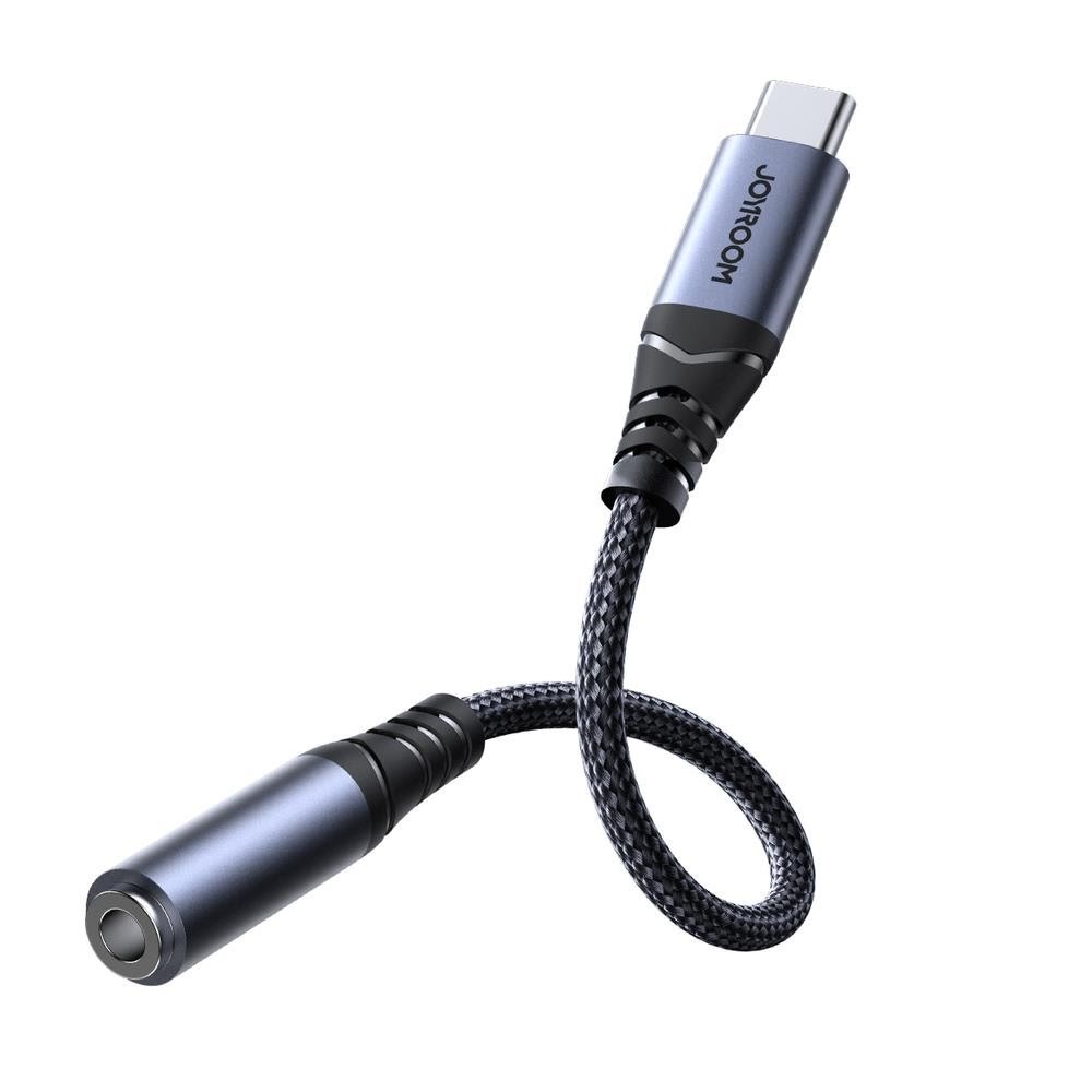 Joyroom SY-C01 USB-C DAC adapter to 3.5 mm mini jack - black Usb Kabel Sort