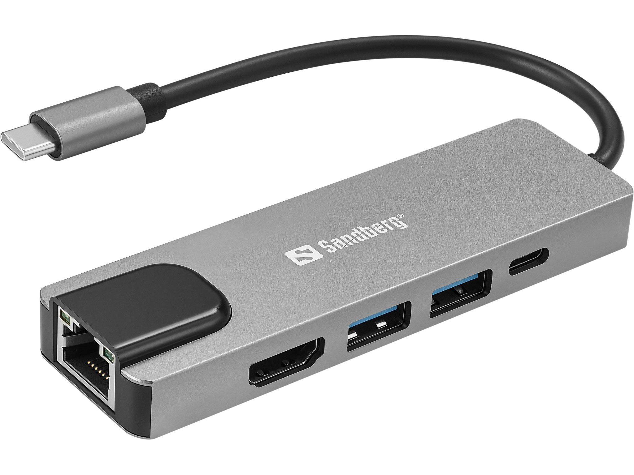 Sandberg USB-C 5-in-1 Travel Dock Docking Station 336-99