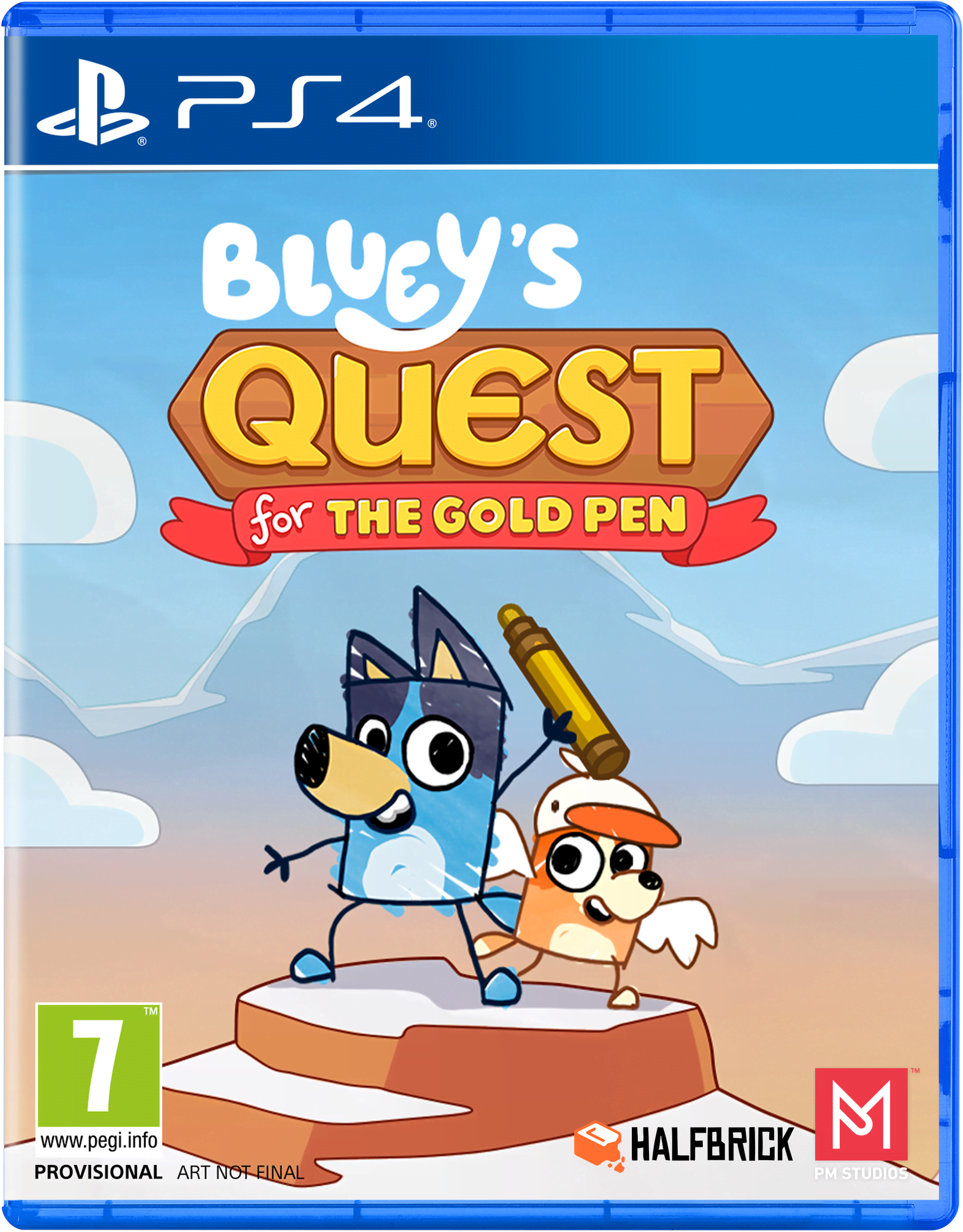 Bluey's Quest for the Gold Pen - Sony PlayStation 4 - Eventyr Spil 5056635621986