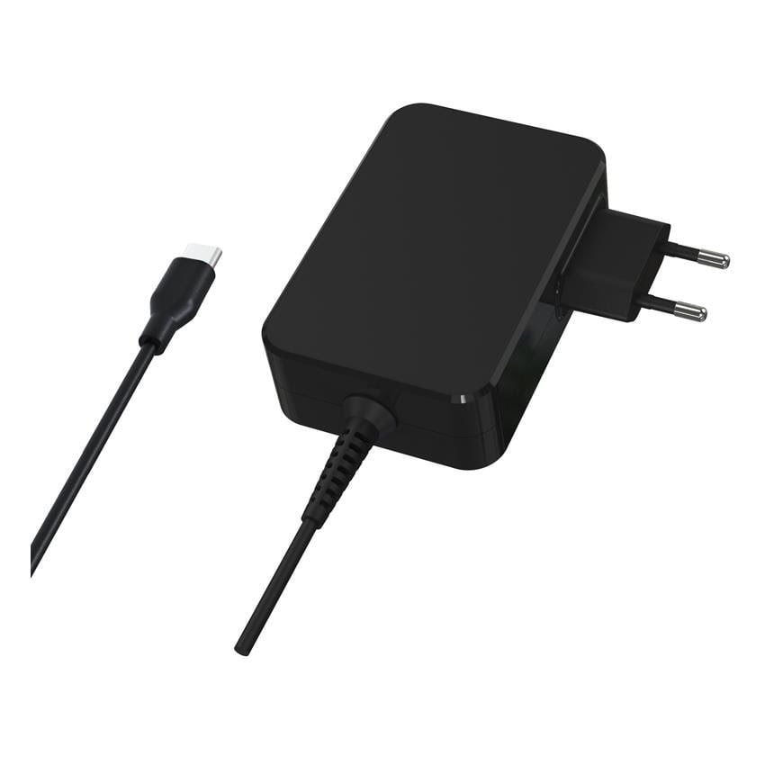LC Power GaN USB-C Notebook Power Supply 90W Oplader Til Bærbar LC-NB-GAN-90-C