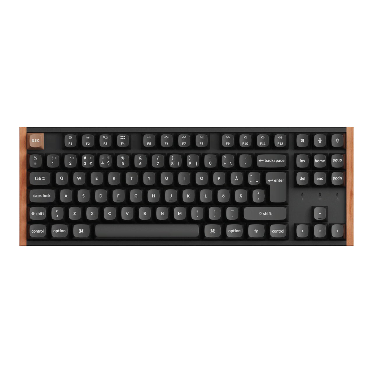 Keychron K8 HE SE Wireless Tri-Mode - Gaming Tastatur - Nordisk - Sort Tastatur K8H-F1-BO
