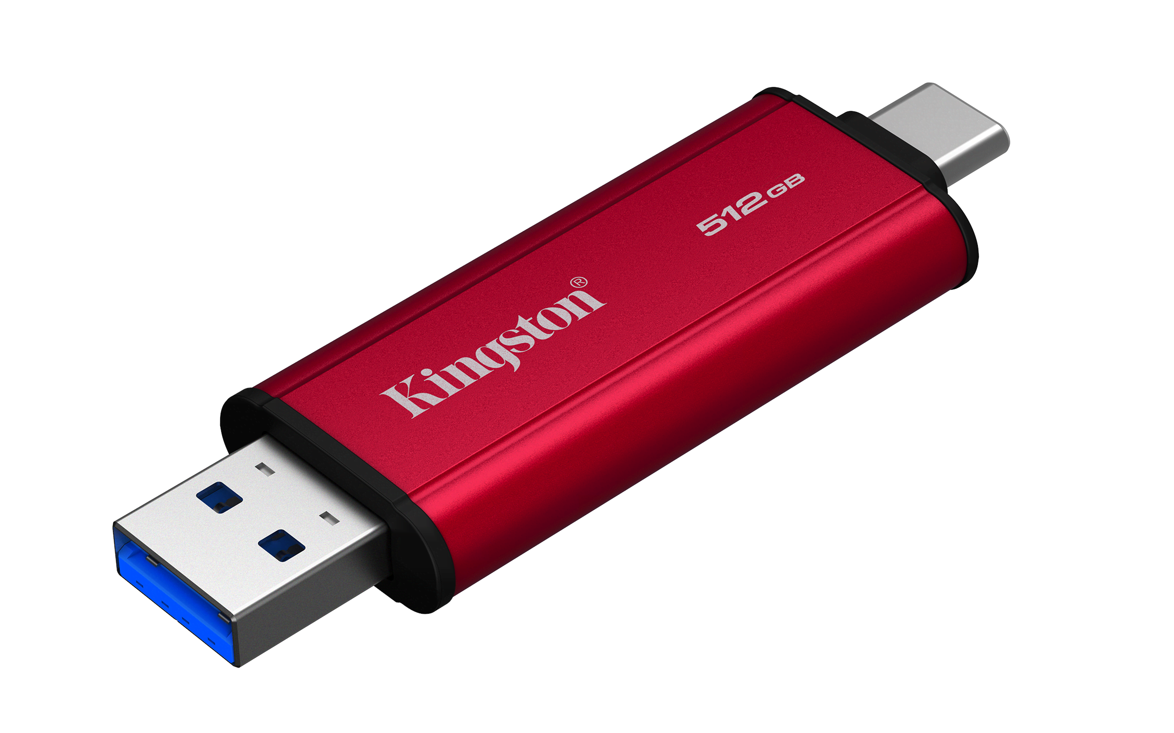Kingston Dual Portable SSD - 512GB - Ekstern SSD - Sort - USB 3.2 Gen 2 Ssd Harddisk SPSD/512GB