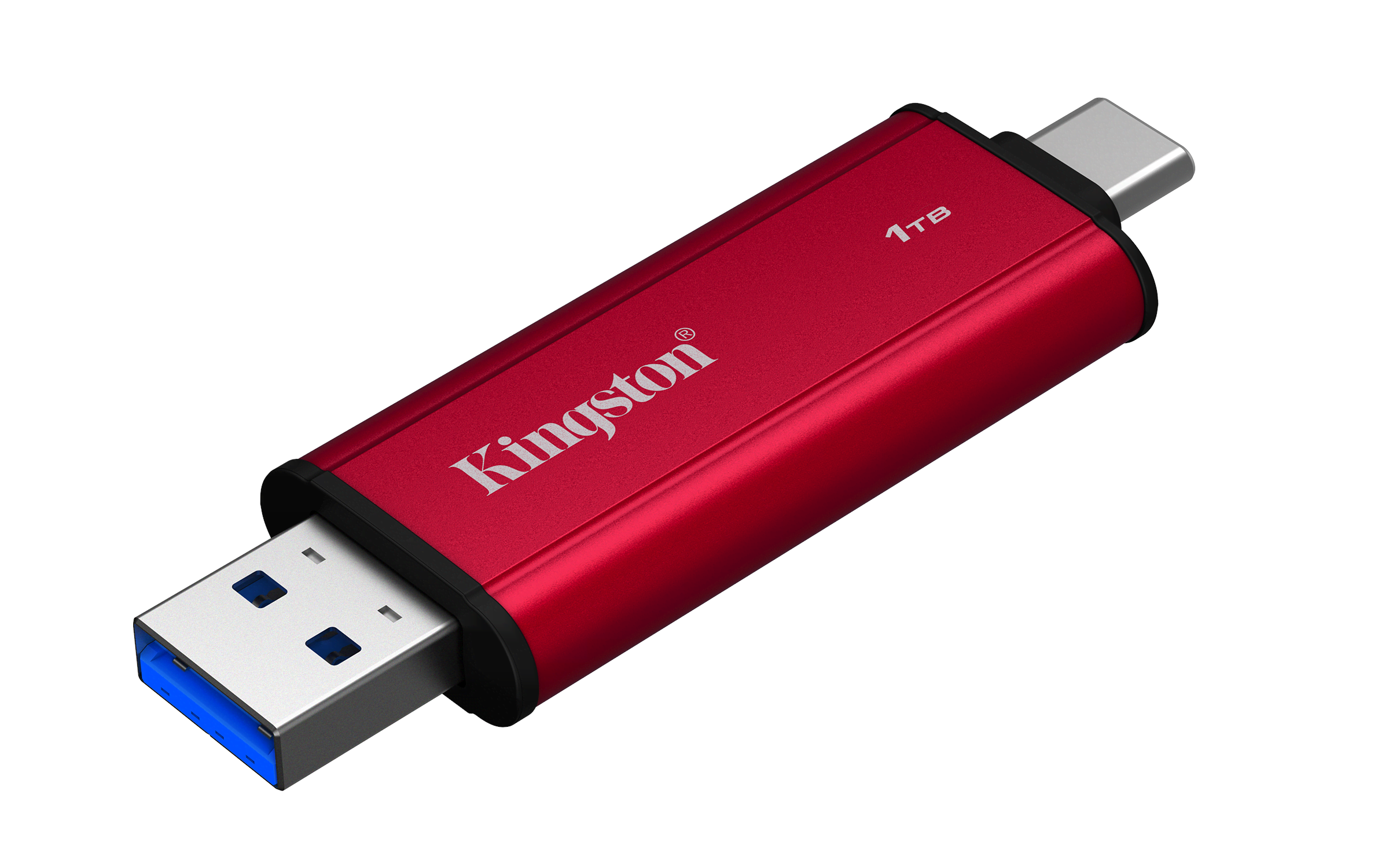 Kingston Dual Portable SSD - 1TB - Ekstern SSD - Sort - USB 3.2 Gen 2 Ssd Harddisk SPSD/1TB