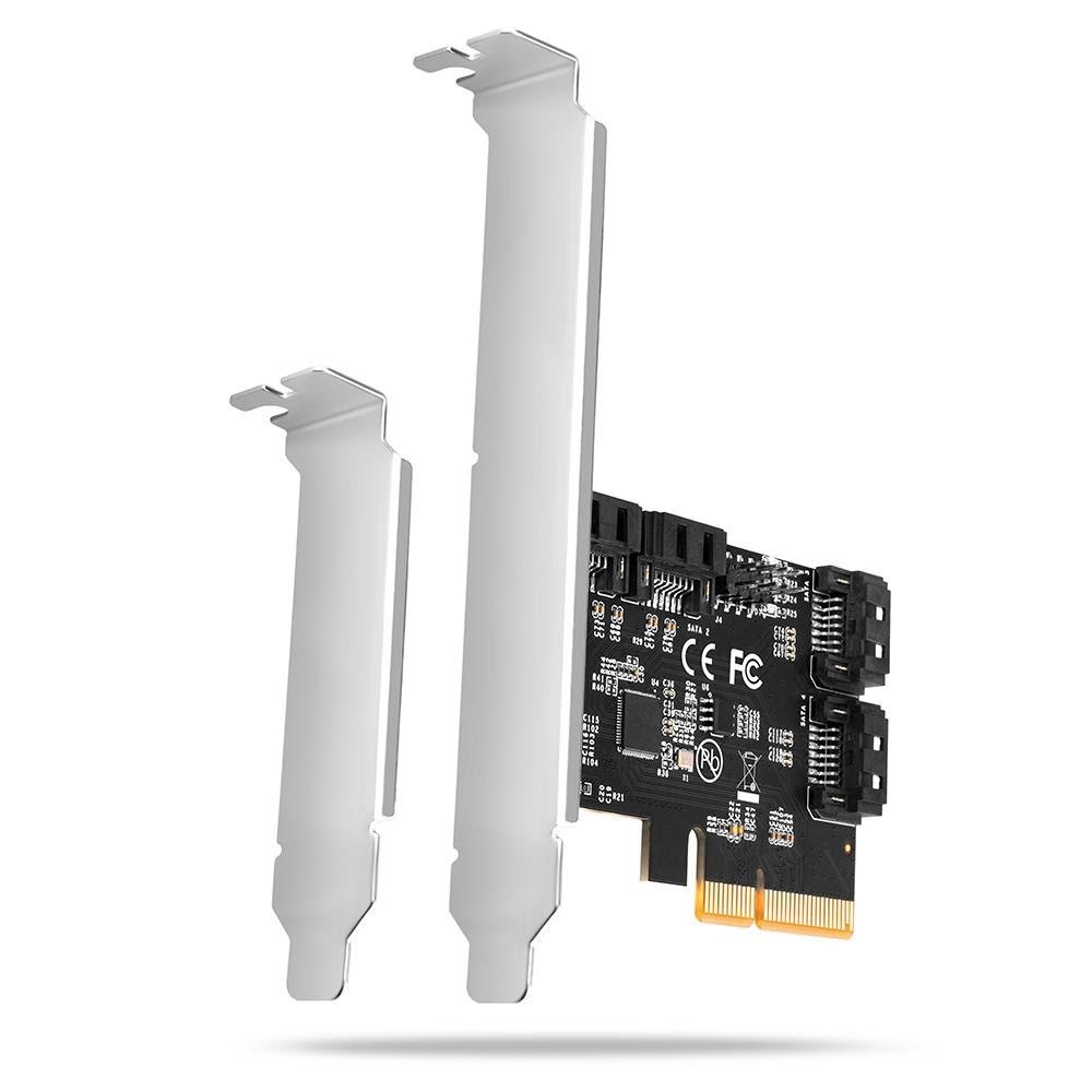 AXAGON 4 × intern SATA 6G-port PCIe-controller Controller PCES-SA4X4