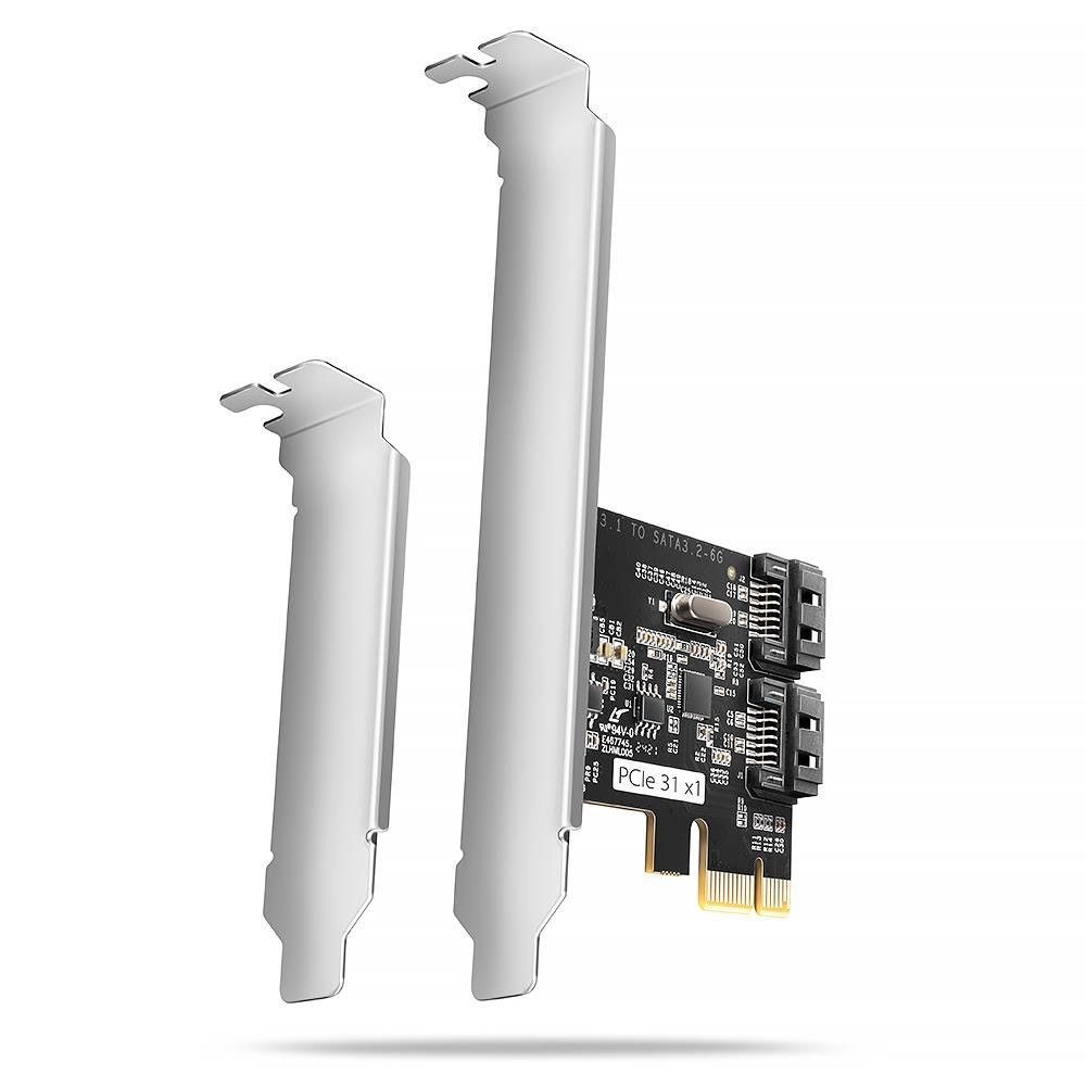 AXAGON 2 × intern SATA 6G-port PCIe-controller Controller PCES-SJ2