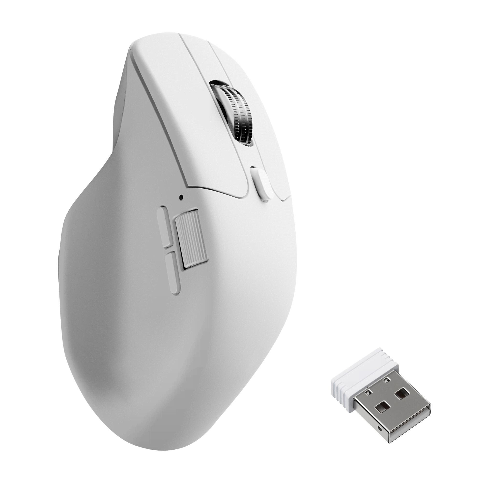 Keychron M6 Silent - Light 86g Wireless 8K - Gaming Mus - Optisk - 6 knapper - Hvid Mus M6S-A24