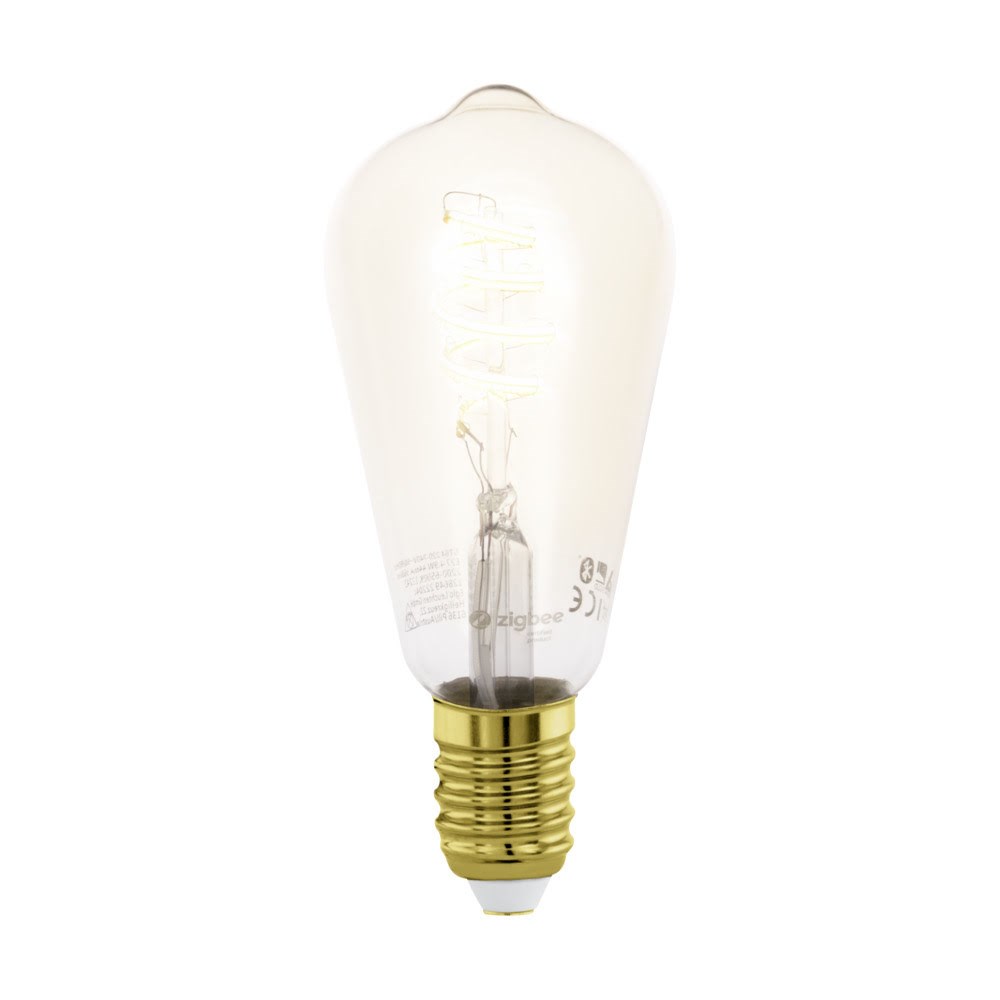 EGLO CONNECT.Z E27 ST64 spiral amber SMART pære M/TUNABLE WHITE Smart Home 110389