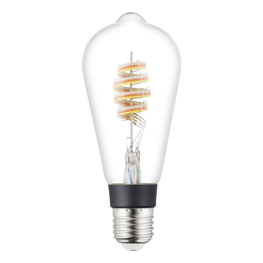 EGLO CONNECT.Z E27 ST64 klar SMART pære M/FARVER(RGB) OG VARM HVID LYS Smart Home 110405