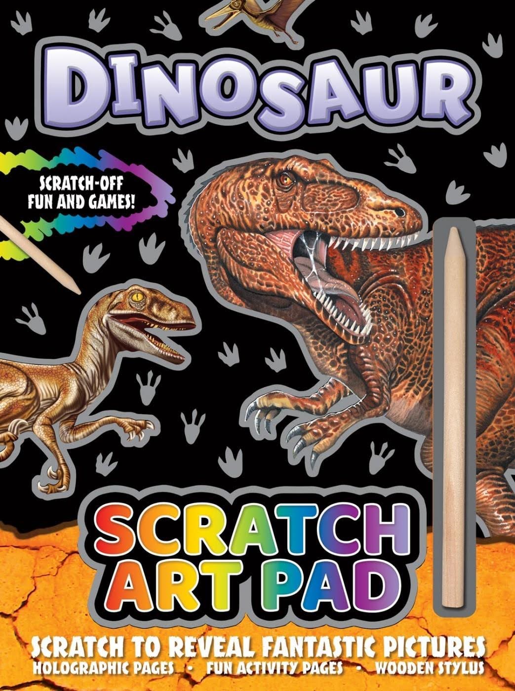 Alligator DINOSAURUS Scratch Art Pad Hobby Artikler 3465
