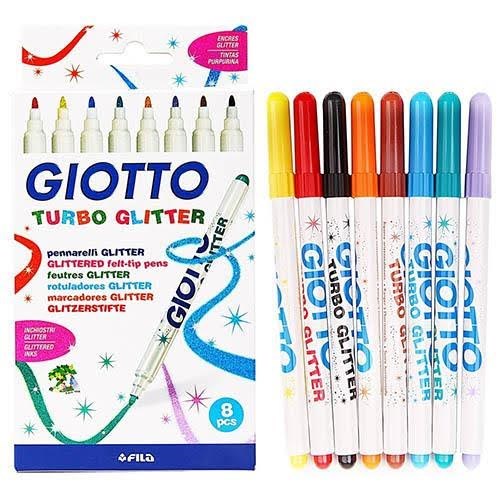 Giottos Turbo Glitter tusser 8 stk. Hobby Artikler 425800