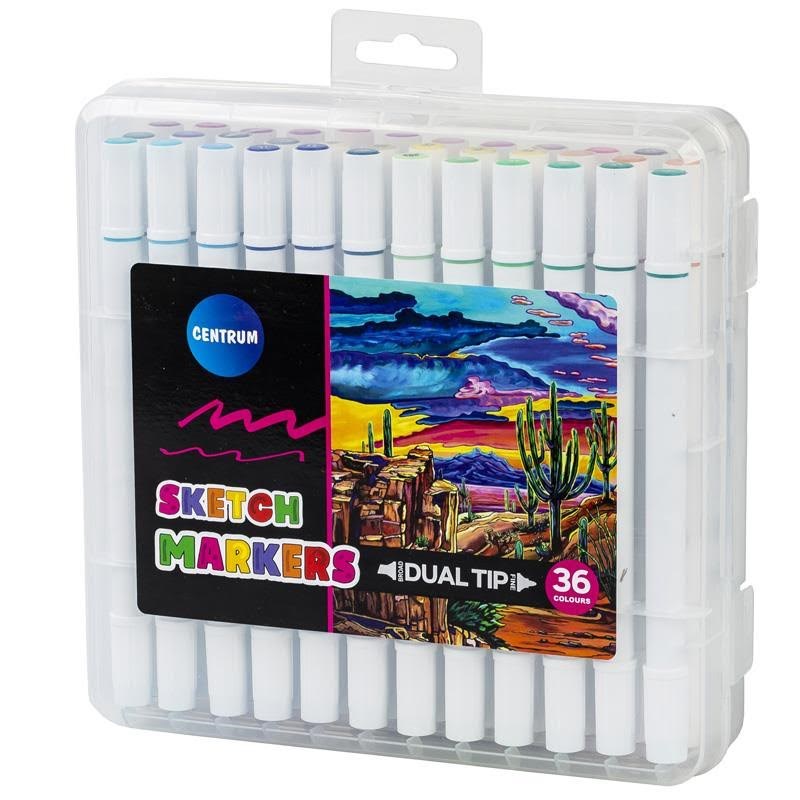 CENTRUM TWIN MARKERS 36 stk. etui Hobby Artikler 89706