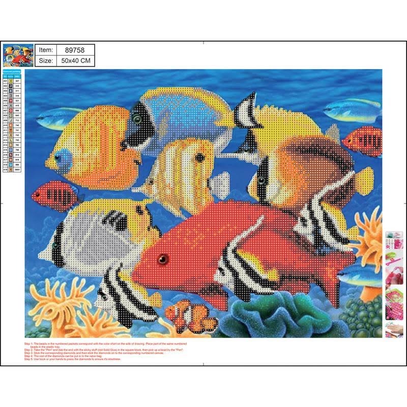 CENTRUM Diamond Painting 40*50cm. FISK Hobby Artikler 89758