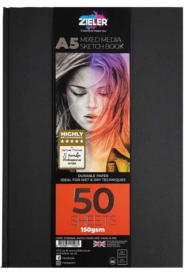 Zieler Skitsebog Hardcover A5 150g. Hobby Artikler Z07290005