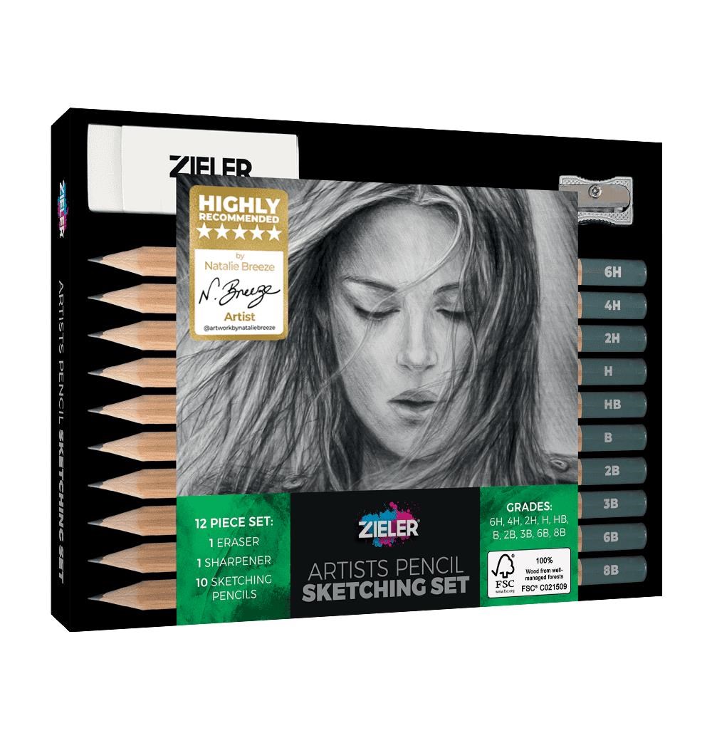 Zieler Tegneblyanter sæt m. 10 hårdheder Hobby Artikler Z09299368