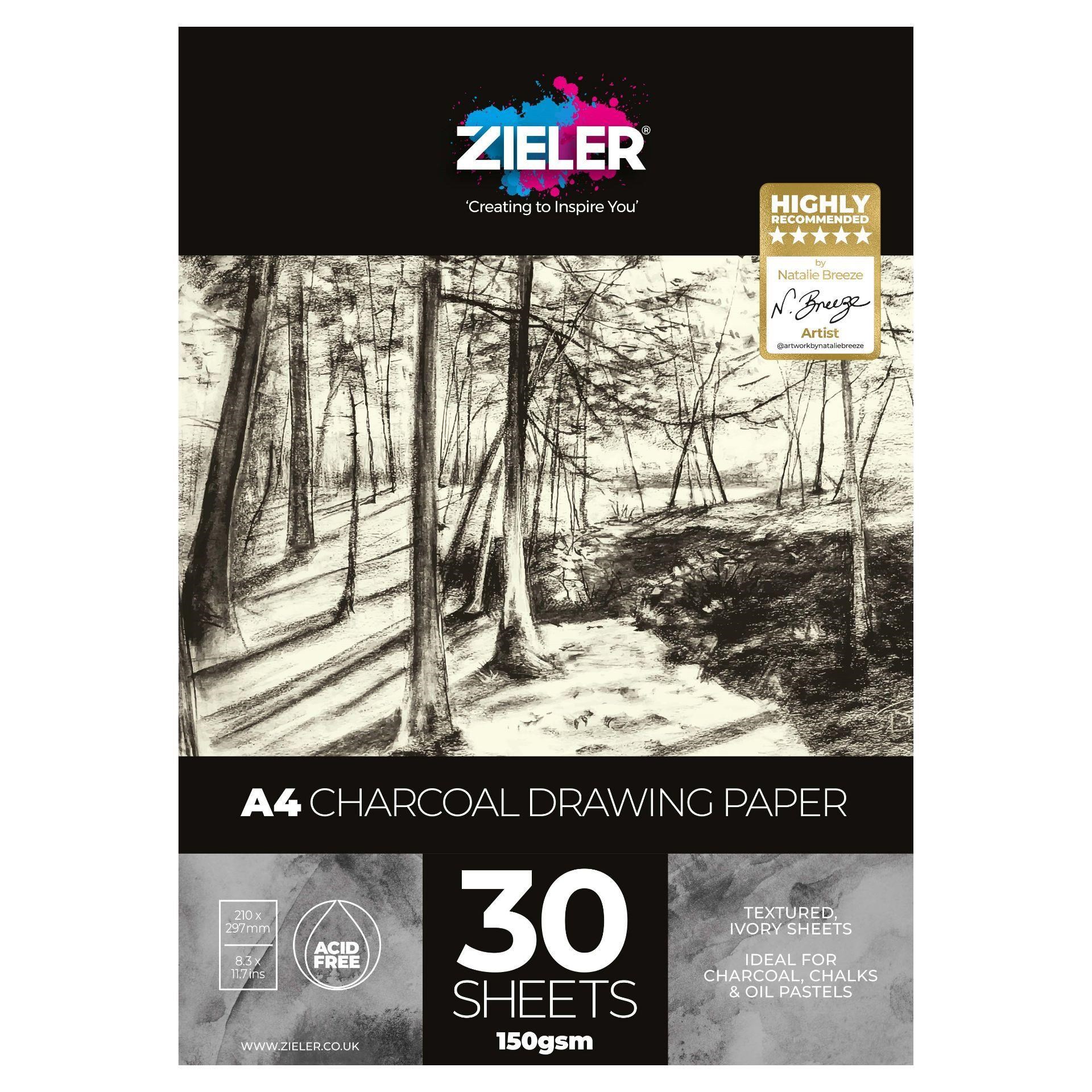 Zieler Tegneblok A4 til kultegning m.m. Hobby Artikler Z09299539