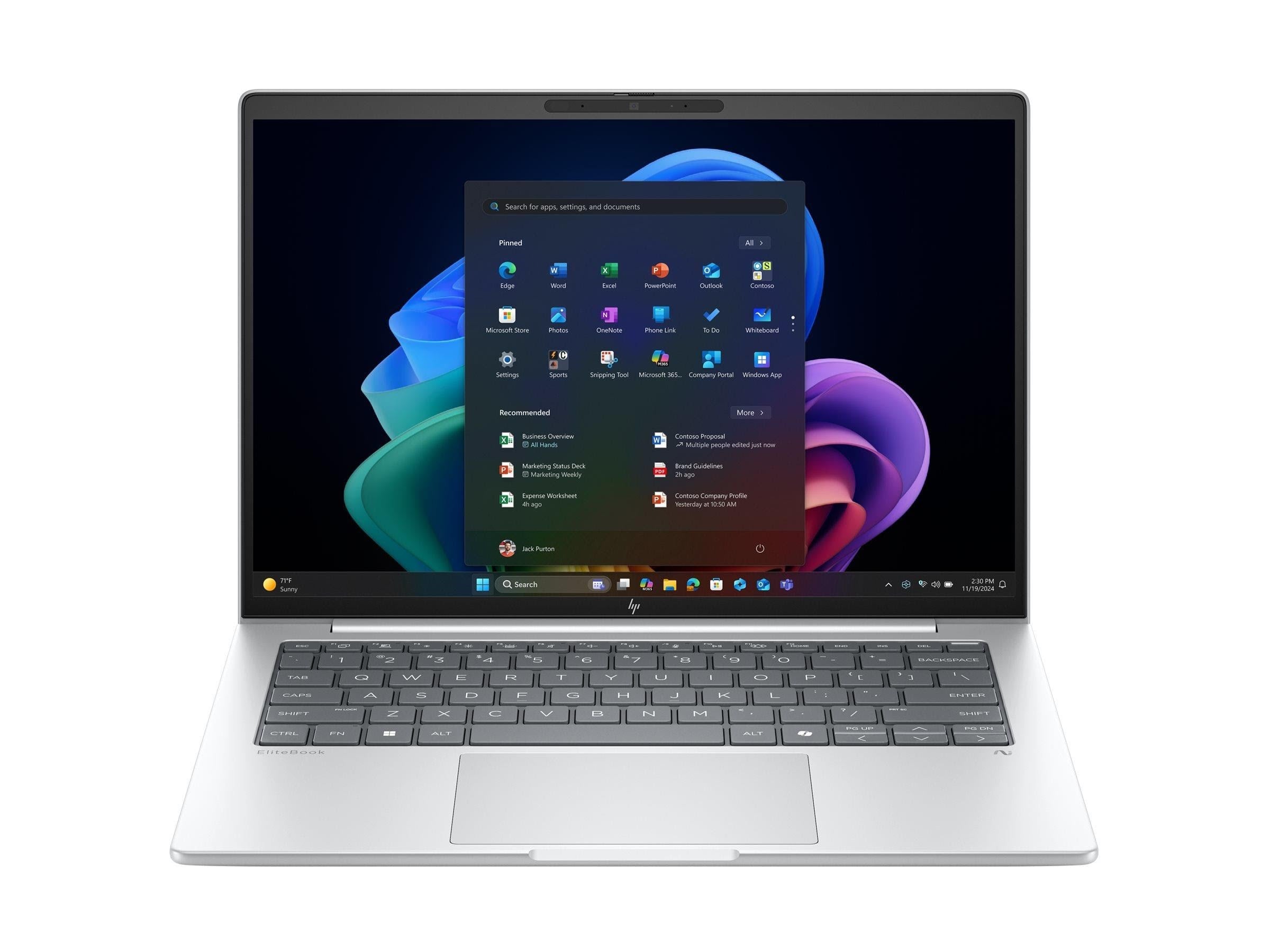 HP EliteBook 8 G1a - 14" | Ryzen AI 5 | 16GB | 512GB Bærbar Sølv AD3D1ET#UUW