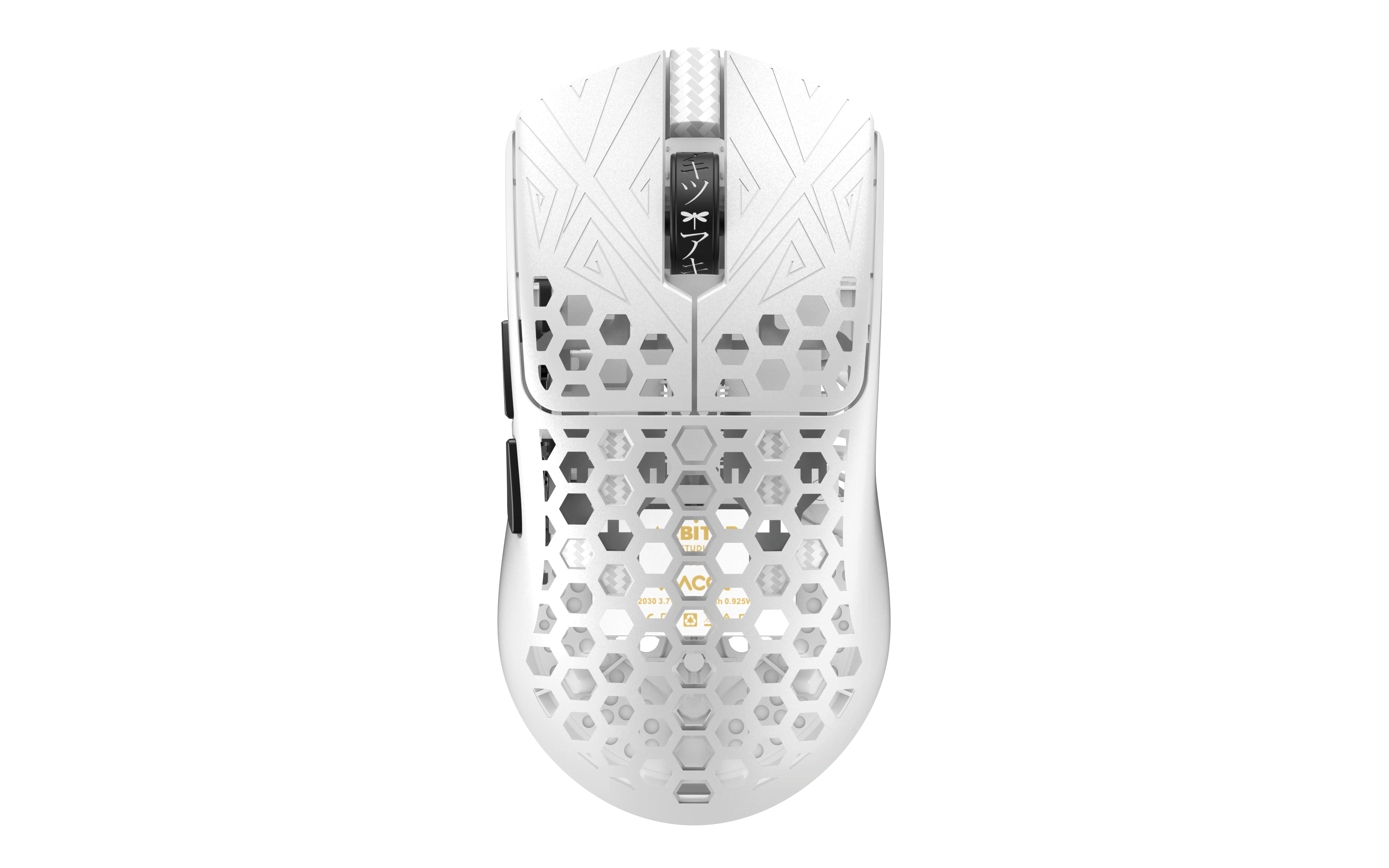 Arbiter AKITSU Medium - Ultralight 40g Carbon-fiber - Gaming Mus - Optisk - 5 knapper - Hvid Mus AR-25-AKITSUM-WH