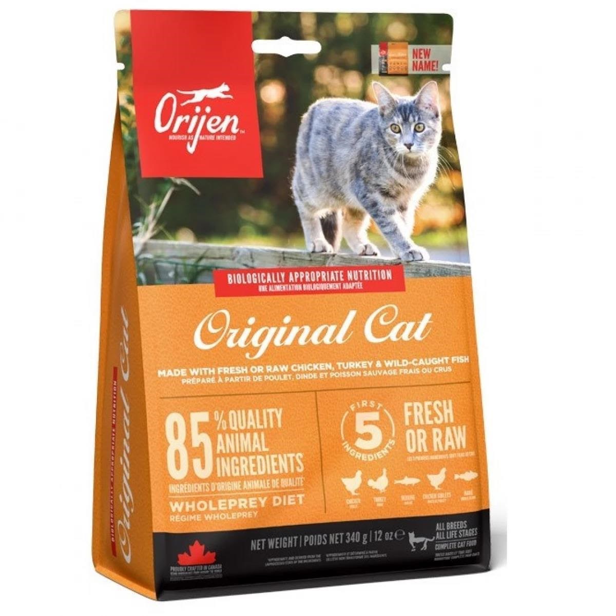 ORIJEN Original Cat Dry Food 340g Katteudstyr 064992280345
