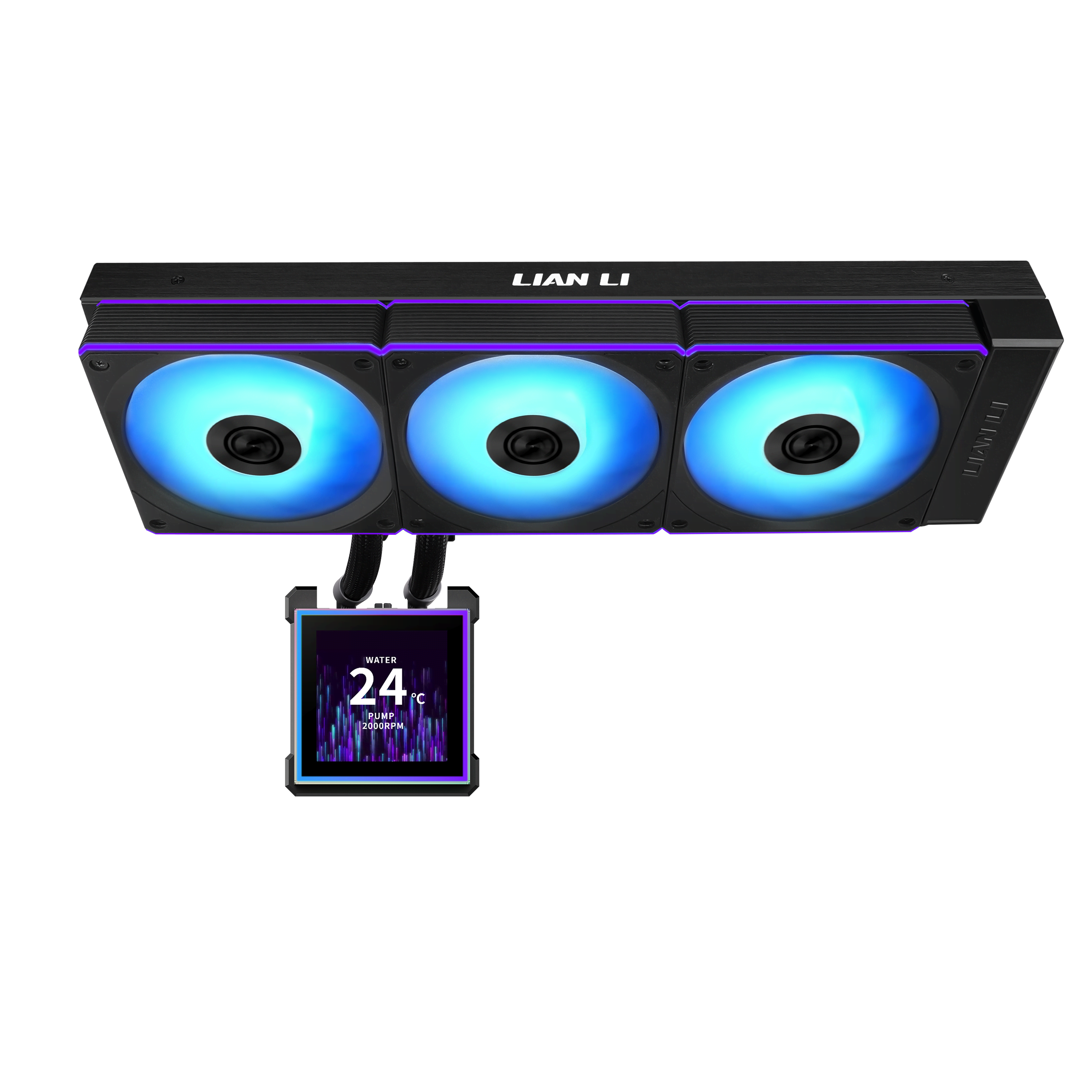 Lian Li Hydroshift II LCD-S 360CL Wireless - CPU Vandkøling - Max 31 dBA Cpu Køler Sort med RGB lys GHS2LCDS36CB