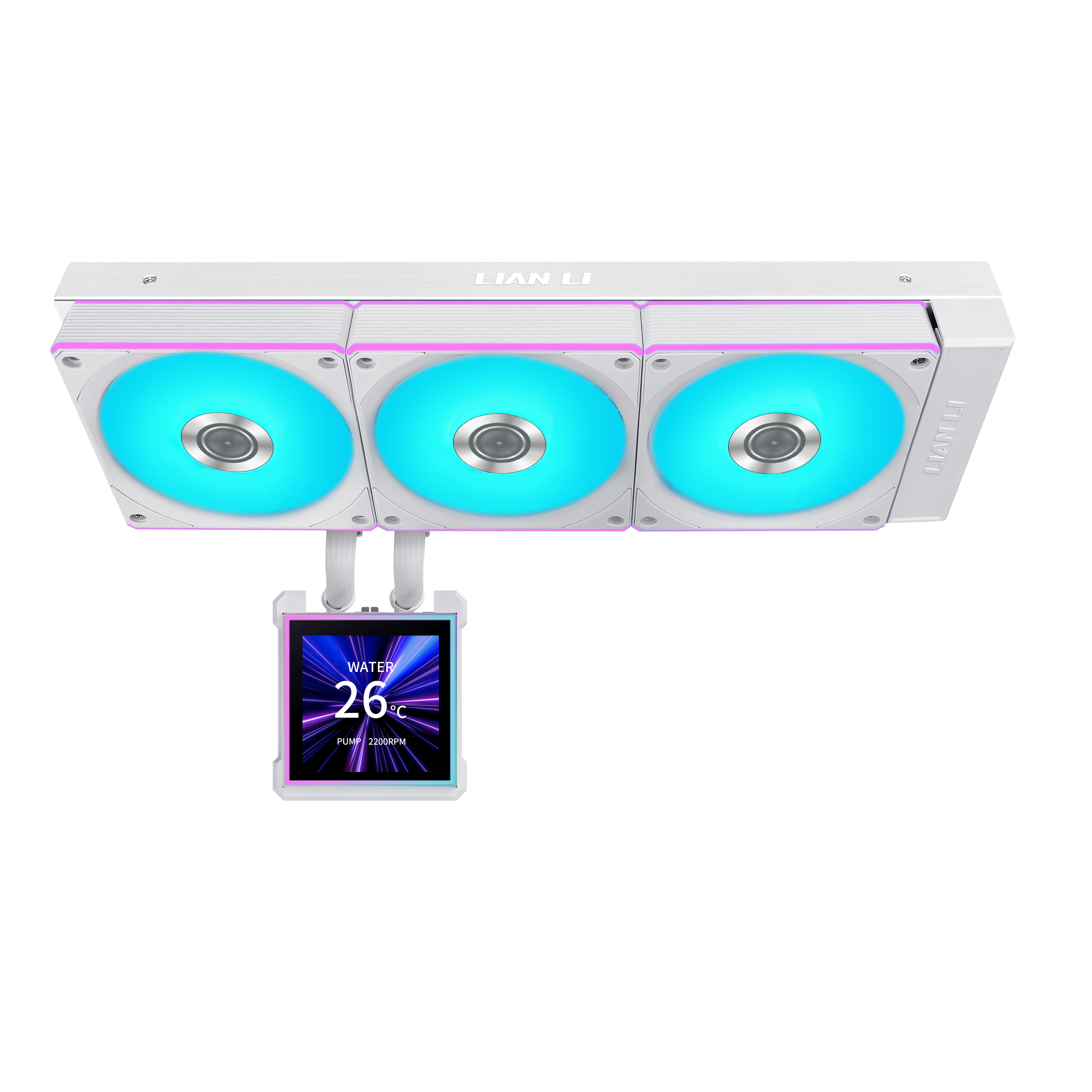 Lian Li Hydroshift II LCD-S 360CL Wireless - CPU Vandkøling - Max 31 dBA