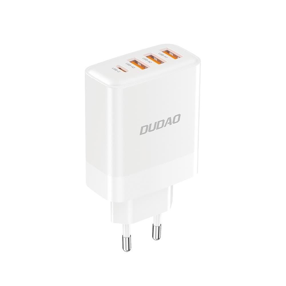 Dudao A5HEU wall charger 3x USB-A 1x USB-C PD20W - white Mobil Oplader 6976625332694
