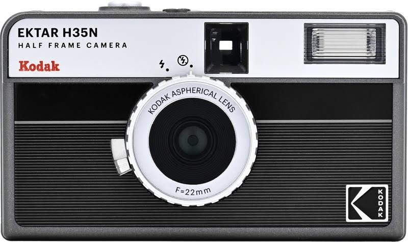 KODAK EKTAR H35N Camera Striped Black Kamera Sort RK0301