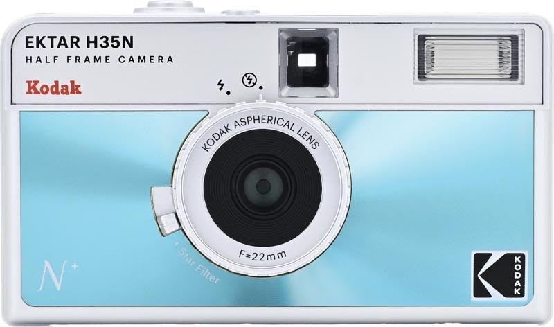 KODAK EKTAR H35N Camera Glazed Blue Kamera Blå RK0304