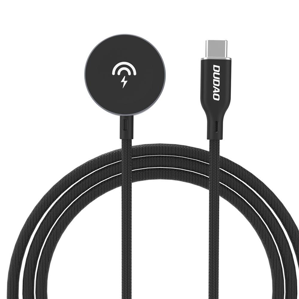 Dudao A12C Inductive Charger for Apple Watch 1.2m - Black Usb Kabel Sort 6976625333509