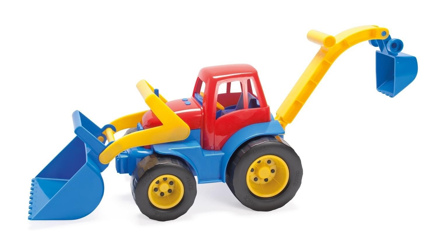 Dantoy Classic traktor med grab-rendegraver L:31 cm Legetøjsbil 2131