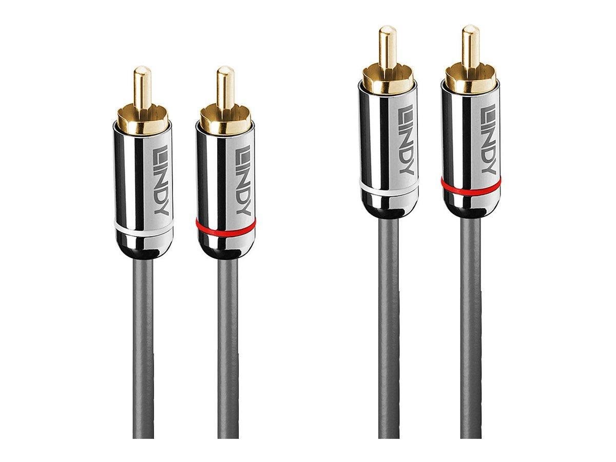 Lindy Cromo Line audio cable - 2 m Audiokabel Grå 35346