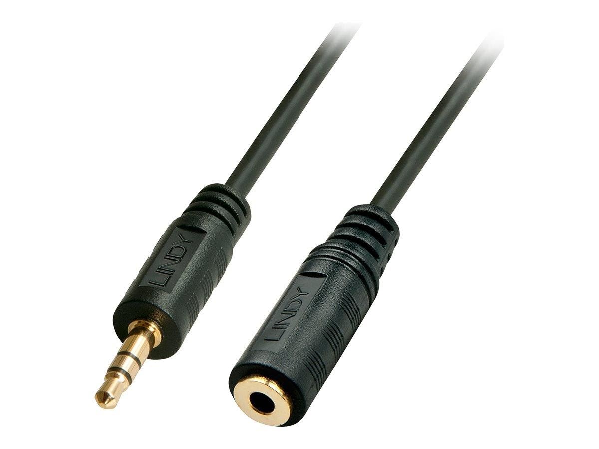 Lindy Premium audio extension cable - 10 m Audiokabel Sort 35656