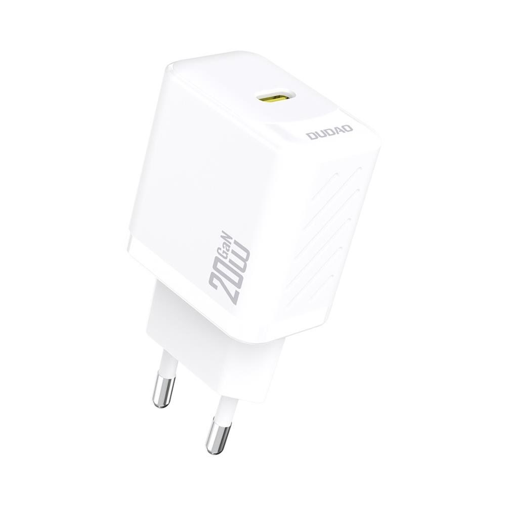 Dudao A26 PD20W GaN USB-C Charger - White Mobil Oplader 6976625334049