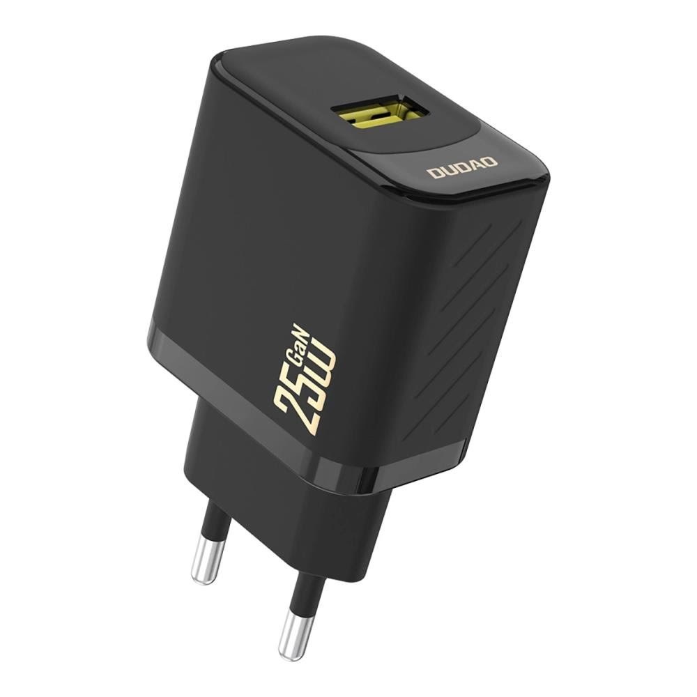 Dudao A27S 25W GaN USB-A Charger - Black Mobil Oplader 6976625334377