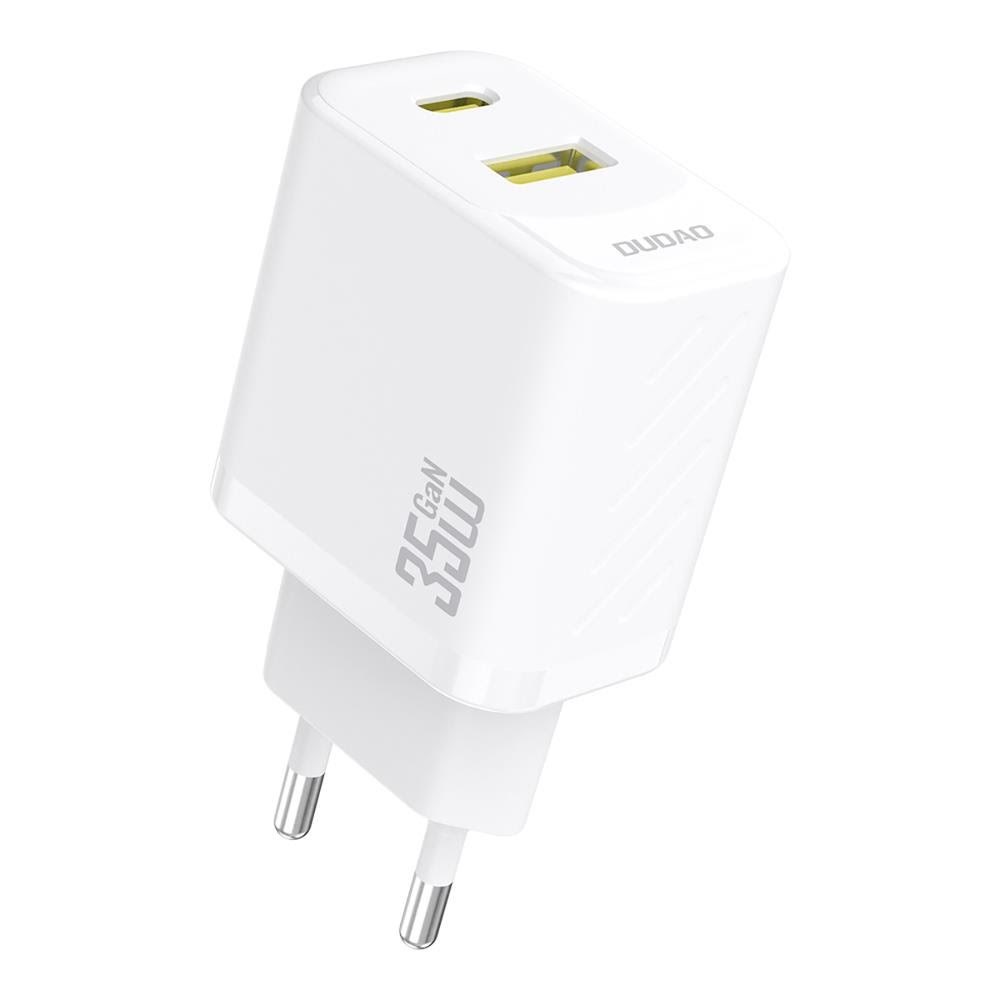 Dudao A27 Max 35W GaN Wall Charger - White Mobil Oplader 6977196682898
