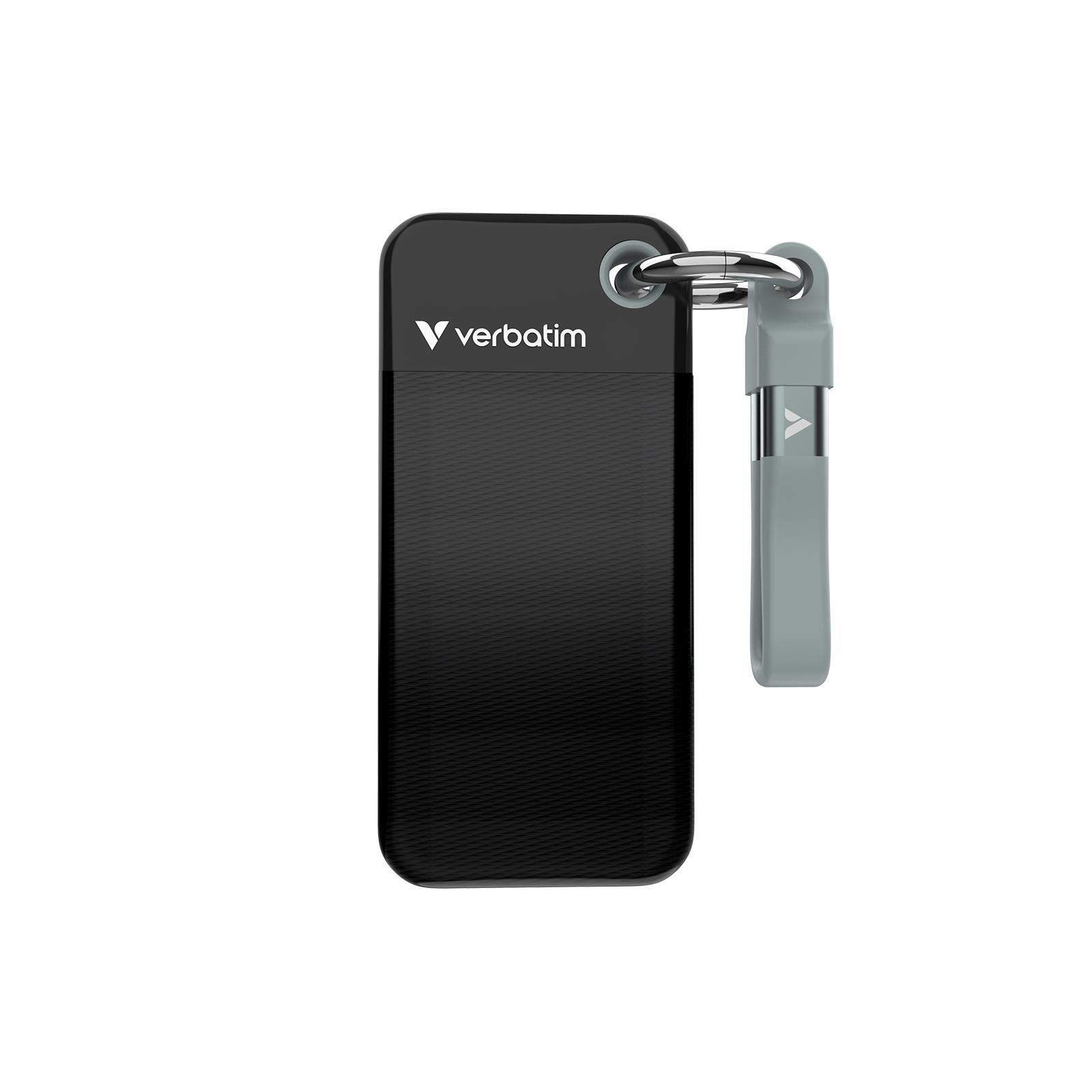 Verbatim Pocket SSD - 2TB - USB 3.2 Gen 2 - Sort / Grå Ssd Harddisk 32194