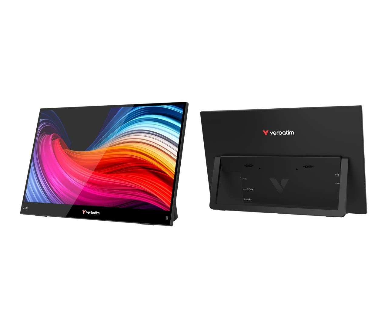 14" Verbatim Portable 14" FHD Touch Monitor LIGHT Computerskærm Black 32400