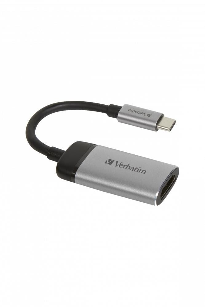 Verbatim adapter - HDMI / USB - 10 cm Skærmkabel Sort 49143