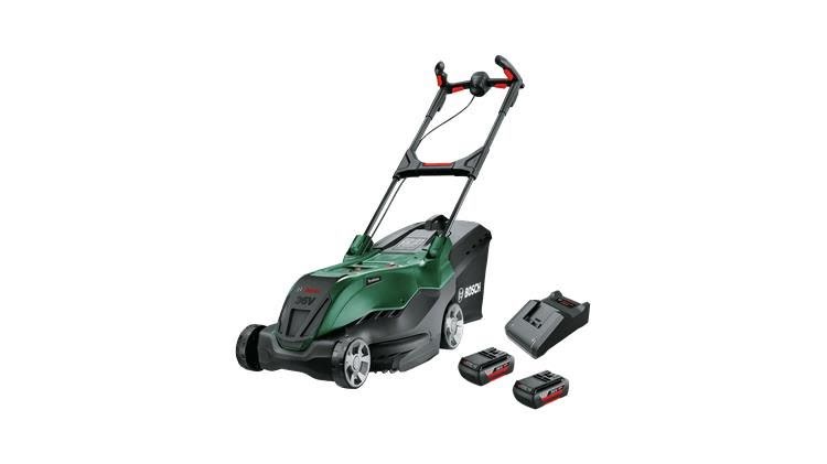 Bosch Elplæneklipper AdvancedRotak 36V-40-650 - 2 x 2,0 Ah batteri og lader Plæneklipper 06008B9F01