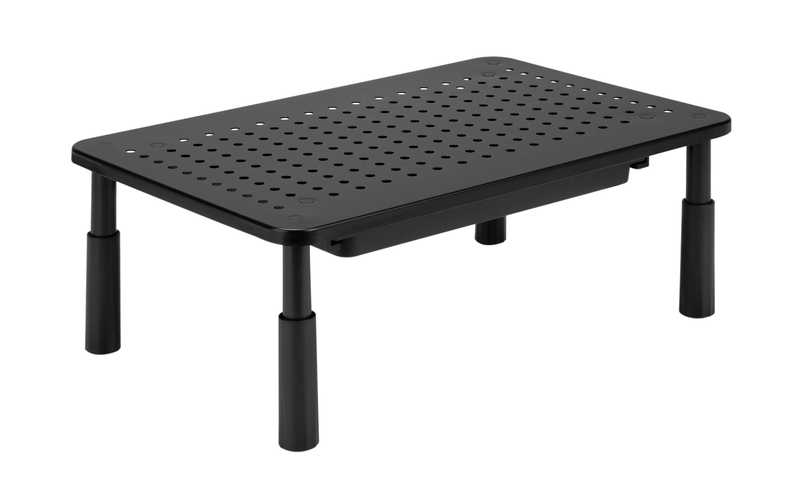 Gembird Adjustable monitor stand with drawer (rectangle) - Maks 20 kg - Maks størrelse Tv Ophæng Sort MS-TABLE-D-01